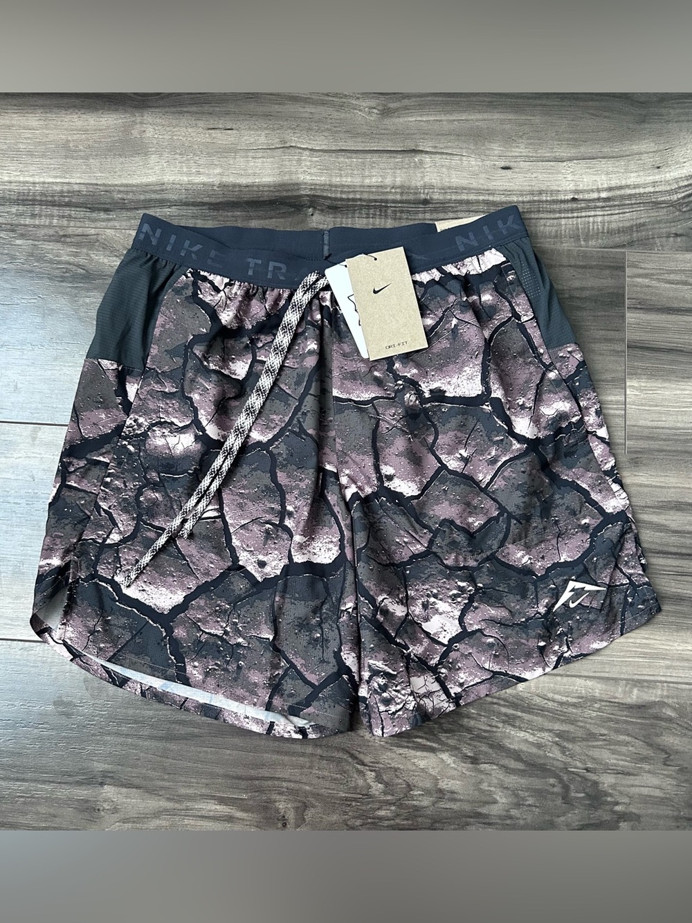 Nike Trail Dri-FIT 7" Brief-Lined Camo Running Shorts Men's Medium FB7530-291